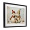 Stupell Industries Snowman Family Of Three Framed Print Under Glass, design by Petal Prints Design